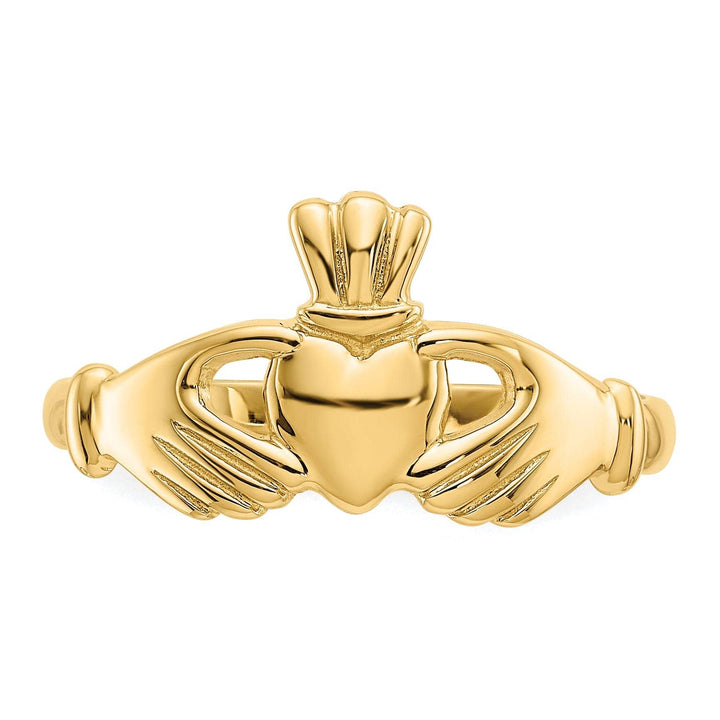 Lovely Rita's Ring 14kt yellow gold polished claddagh ring