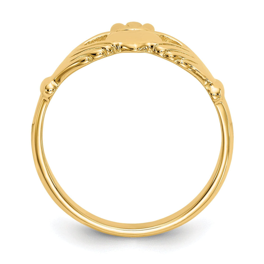 Lovely Rita's Ring 14kt yellow gold polished claddagh ring