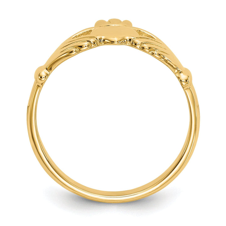 Lovely Rita's Ring 14kt yellow gold polished claddagh ring