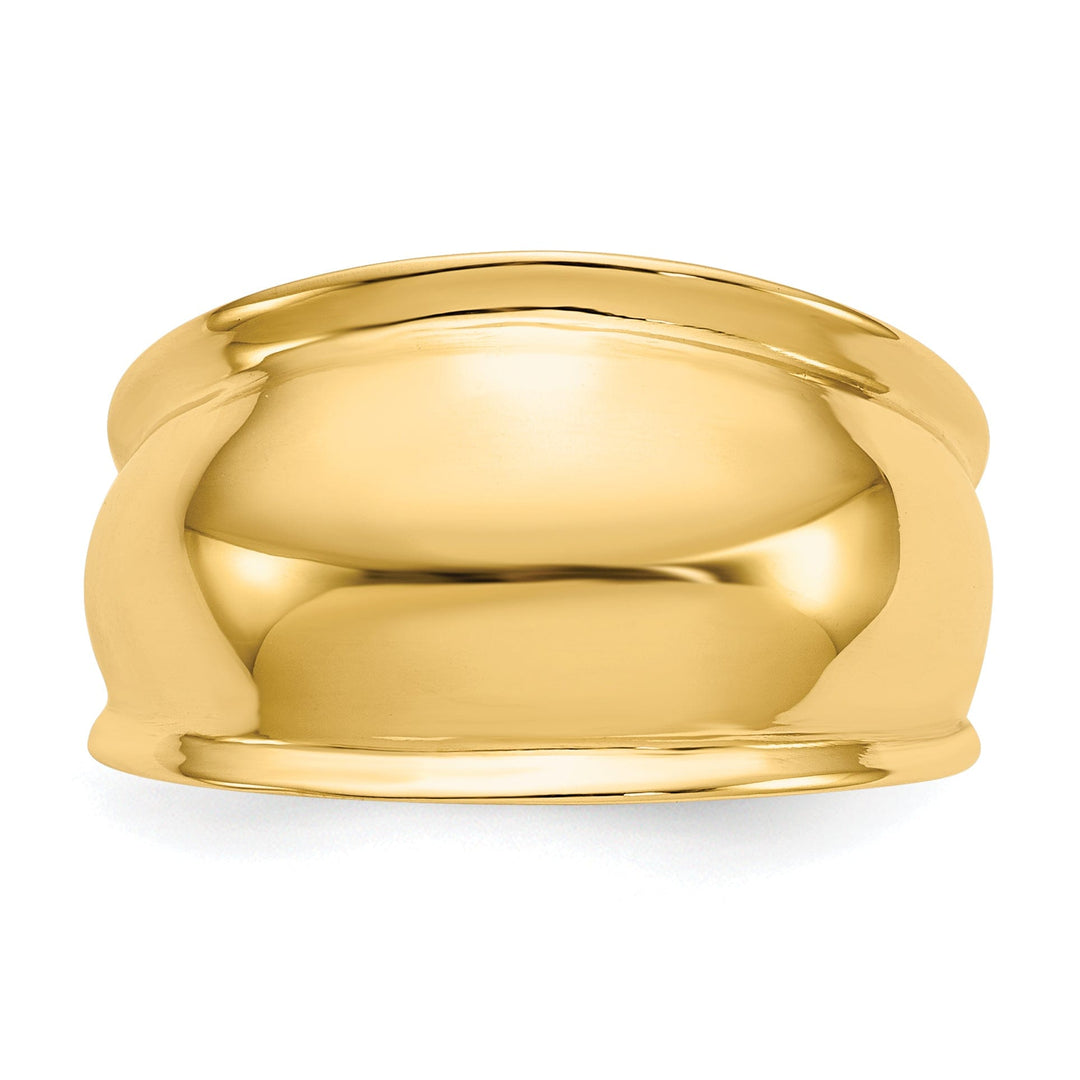 Lovely Rita's Ring 14kt yellow gold ridge edged dome ring