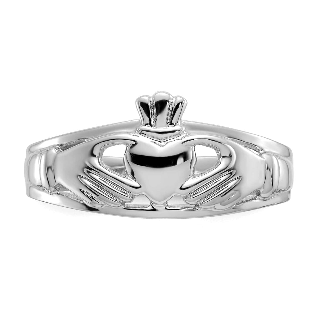 Lovely Rita's Ring Claddagh ladies 14t white gold ring
