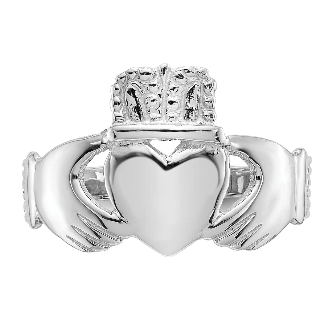 Lovely Rita's Ring Ladies 14kt white gold claddagh ring