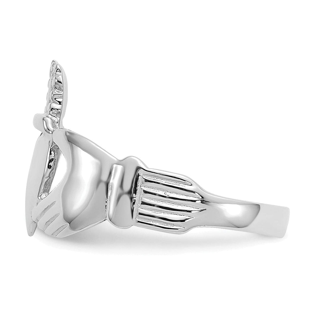 Lovely Rita's Ring Ladies 14kt white gold claddagh ring