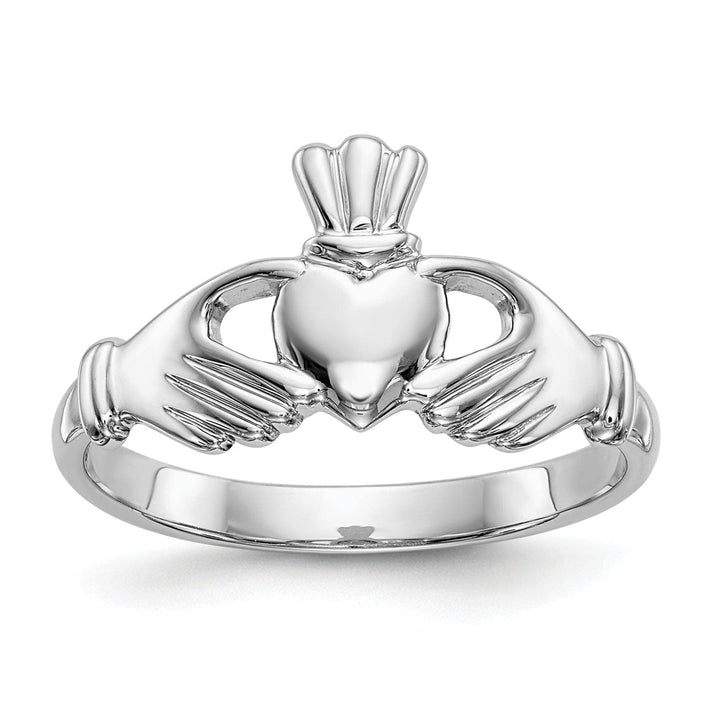 Lovely Rita's Ring Ladies 14kt white gold claddagh ring