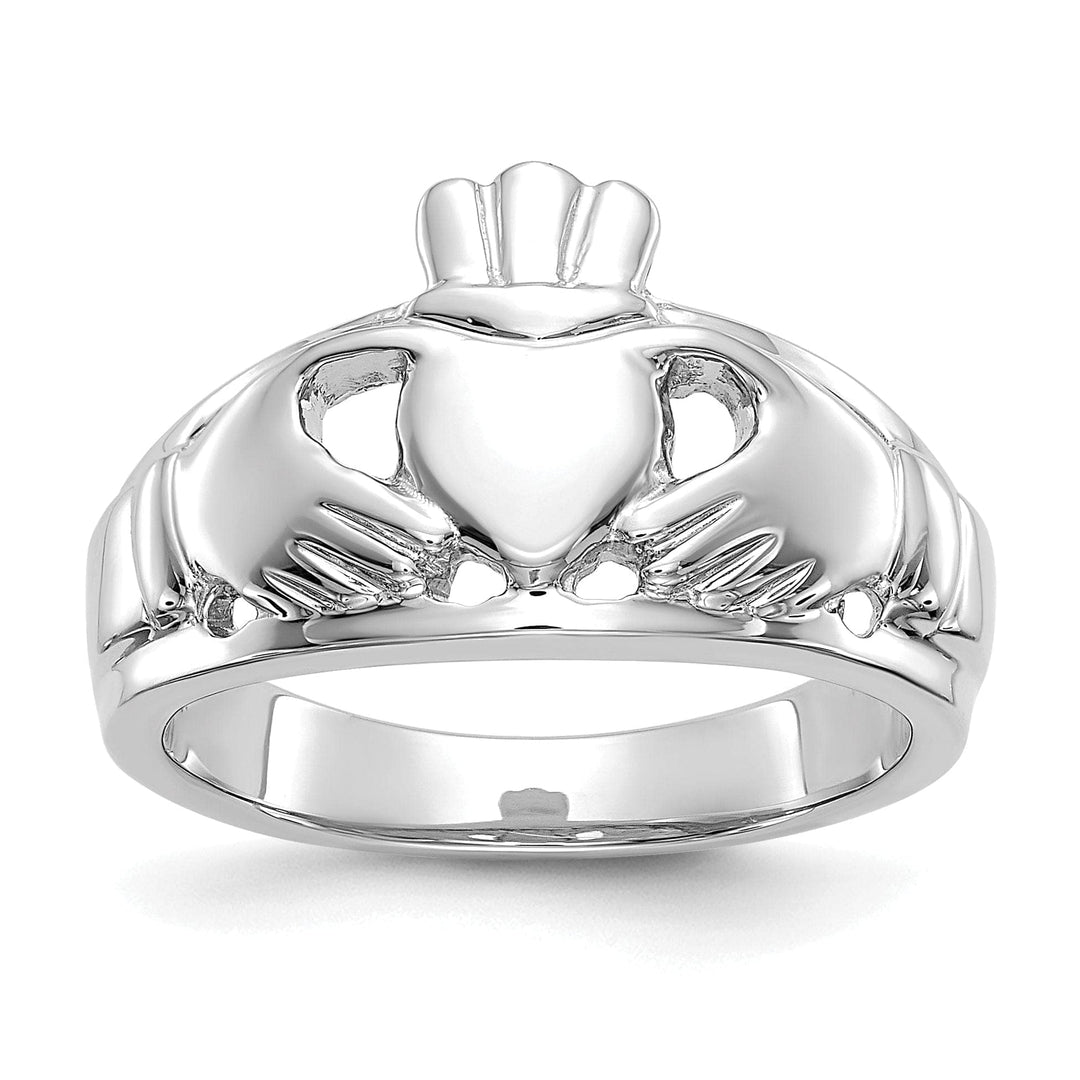 Lovely Rita's Ring Ladies 14kt white gold claddagh ring