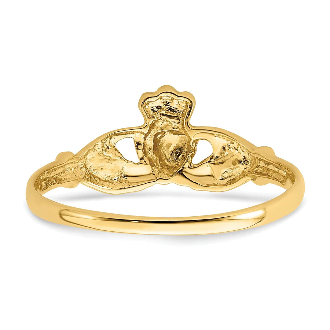 Lovely Rita's Ring Ladies 14kt yellow gold claddagh ring