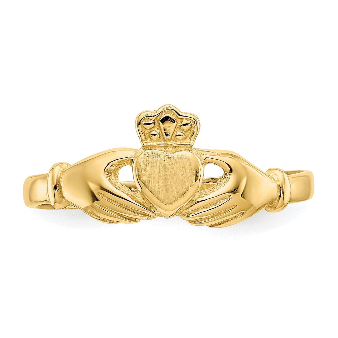 Lovely Rita's Ring Ladies 14kt yellow gold claddagh ring