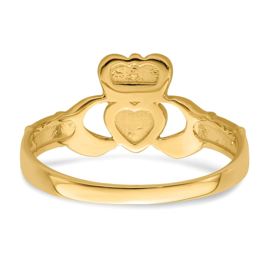 Lovely Rita's Ring ladies 14kt yellow gold claddagh ring