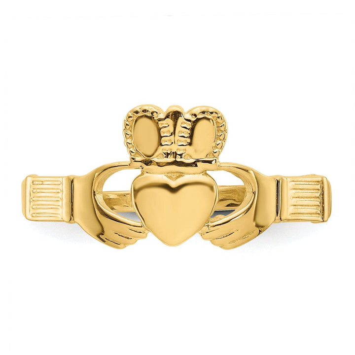 Lovely Rita's Ring ladies 14kt yellow gold claddagh ring