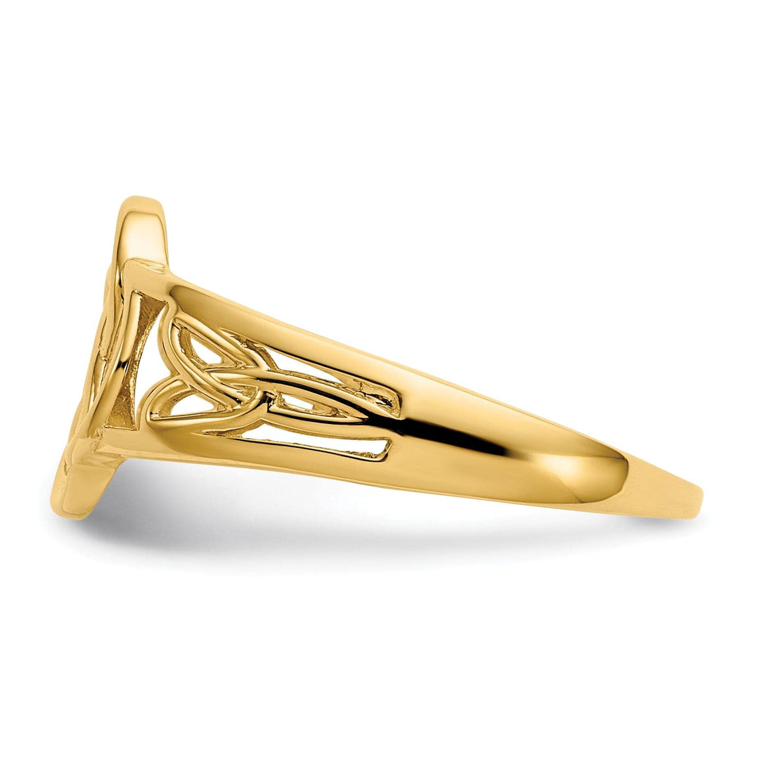 Lovely Rita's Ring Ladies celtic knot 14kt yellow gold ring