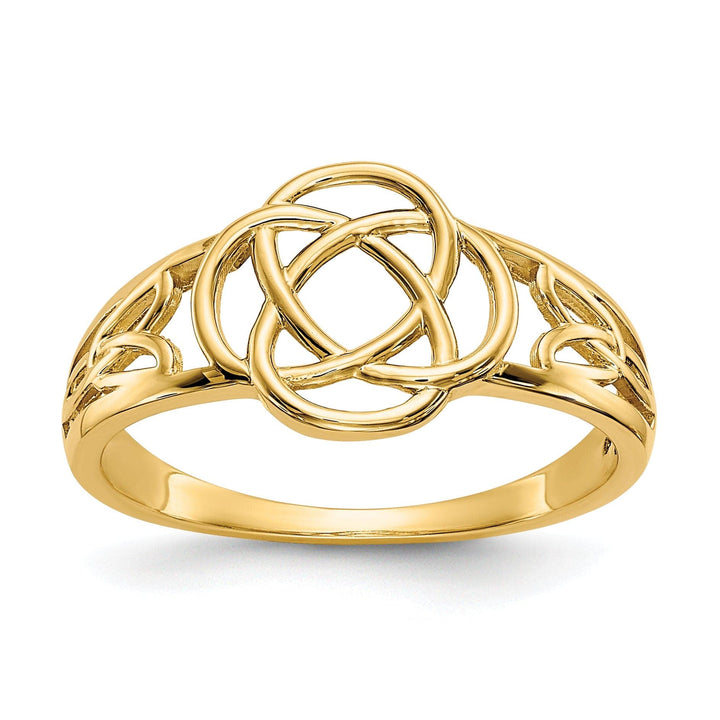 Lovely Rita's Ring Ladies celtic knot 14kt yellow gold ring