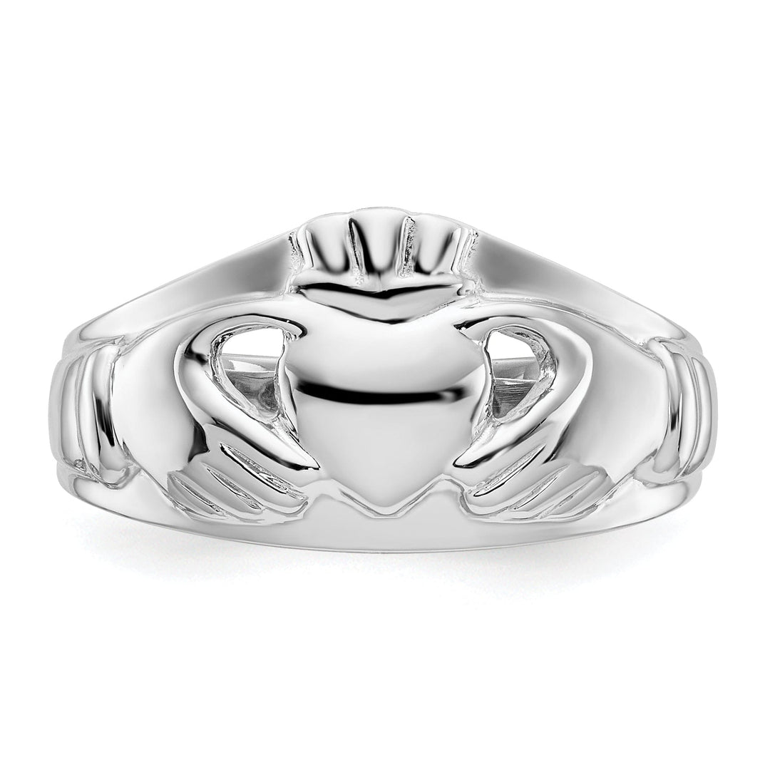 Lovely Rita's Ring Ladies claddagh 14kt white gold ring