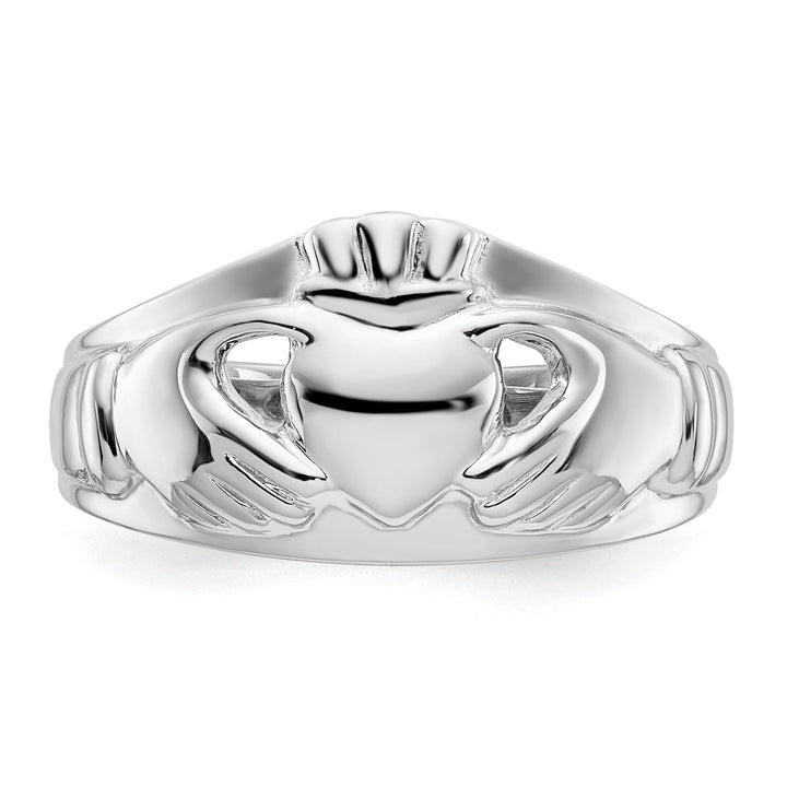 Lovely Rita's Ring Ladies claddagh 14kt white gold ring