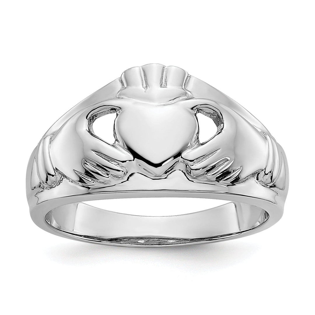 Lovely Rita's Ring Ladies claddagh 14kt white gold ring