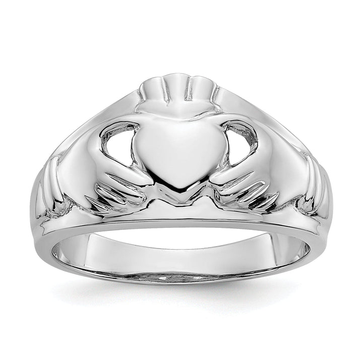 Lovely Rita's Ring Ladies claddagh 14kt white gold ring