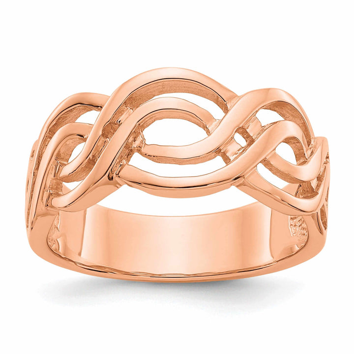 Lovely Rita's Ring Ladies Stock Size 6 Ring Are Refundable 14k Rose Gold Timeless Creations Infinity Ring