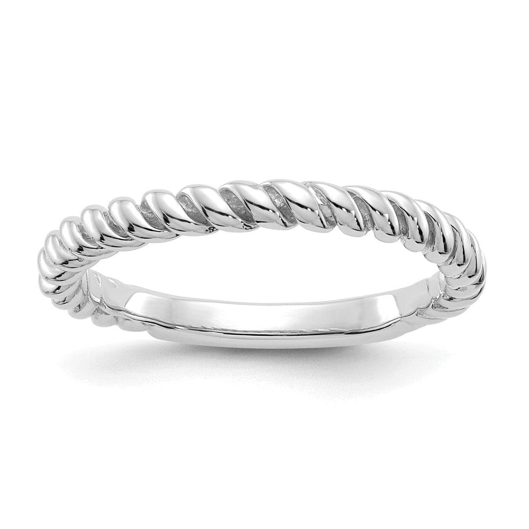 Lovely Rita's Ring Ladies Stock Size 6 Ring Are Refundable 14k White Gold Timeless Creations Twisted Band