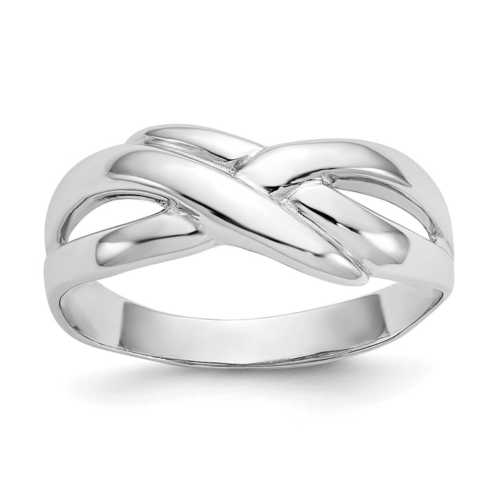 Lovely Rita's Ring Ladies Stock Size 6 Ring Are Refundable 14k White Gold Timeless Creations X Dome Ring