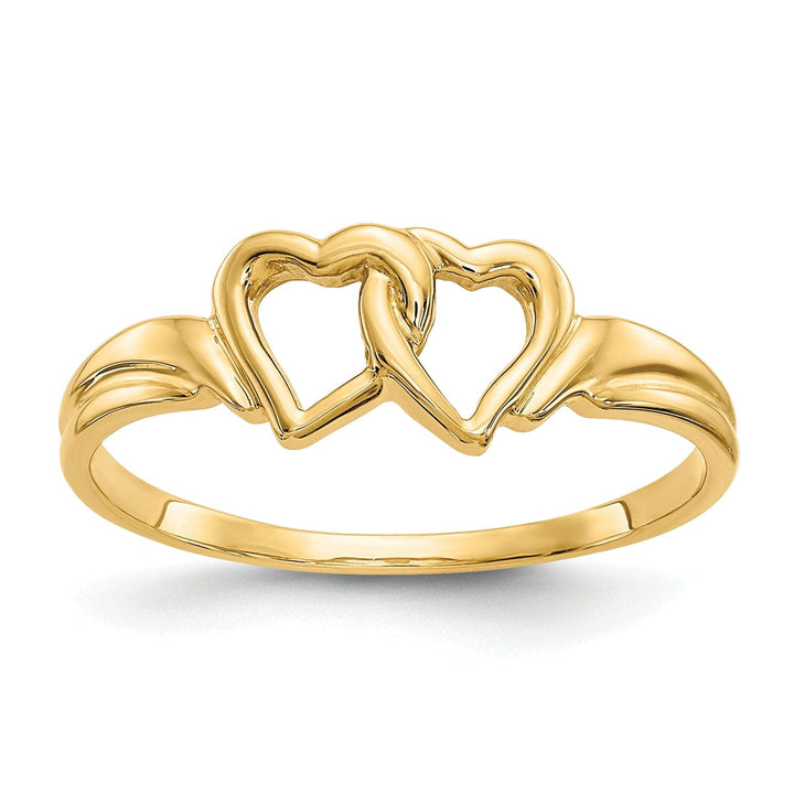 Lovely Rita's Ring Ladies Stock Size 6 Ring Are Refundable 14k Yellow Gold Heart Ring