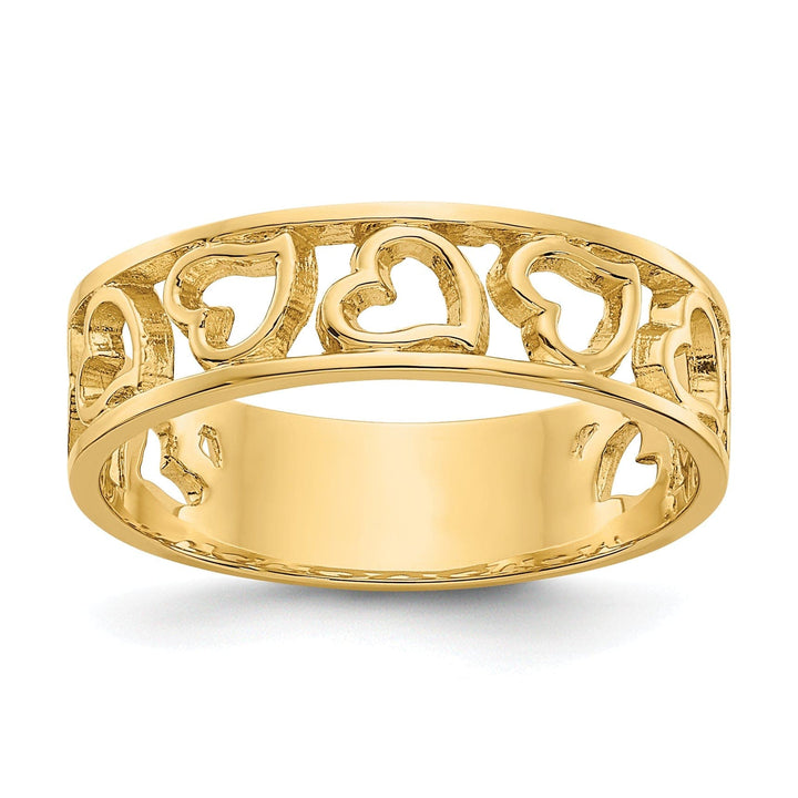 Lovely Rita's Ring Ladies Stock Size 6 Ring Are Refundable 14k Yellow Gold Heart Ring