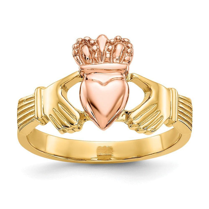 Lovely Rita's Ring Ladies Stock Size 6 Ring Are Refundable 14kt two tone gold ladies claddagh ring