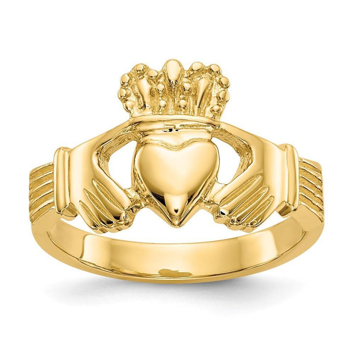 Lovely Rita's Ring Ladies Stock Size 6 Ring Are Refundable 14kt yellow gold ladies claddagh ring