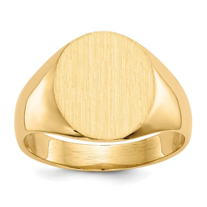 Lovely Rita's Ring No Engraving 14k Yellow Gold Men's Polished Signet Ring