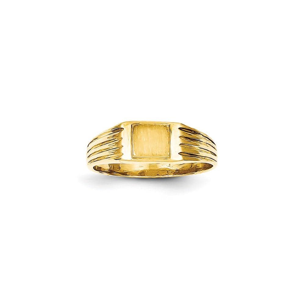 Lovely Rita's Ring Size 1 Custom Sizing Final Sale / No Engraving Needed 14k Yellow Gold Signet Children's Ring