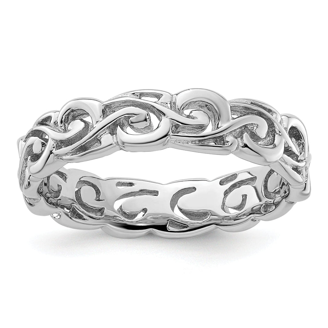 Stackable Expressions Ring Size 5 Sterling Silver Polished Ring