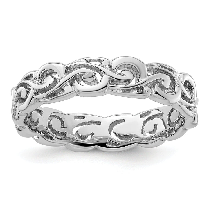 Stackable Expressions Ring Size 5 Sterling Silver Polished Ring