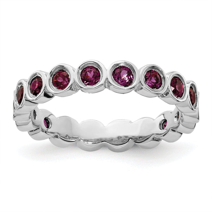 Stackable Expressions Ring Size 5 Sterling Silver Rhodolite Garnet Ring