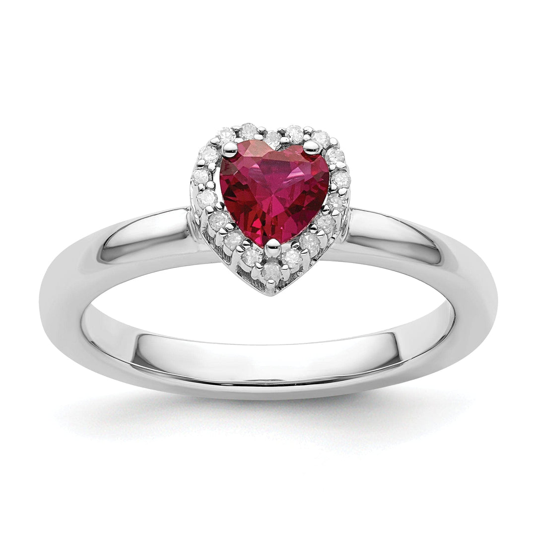 Stackable Expressions Ring Size 5 Sterling Silver Stackable Expressions Diamond Ring