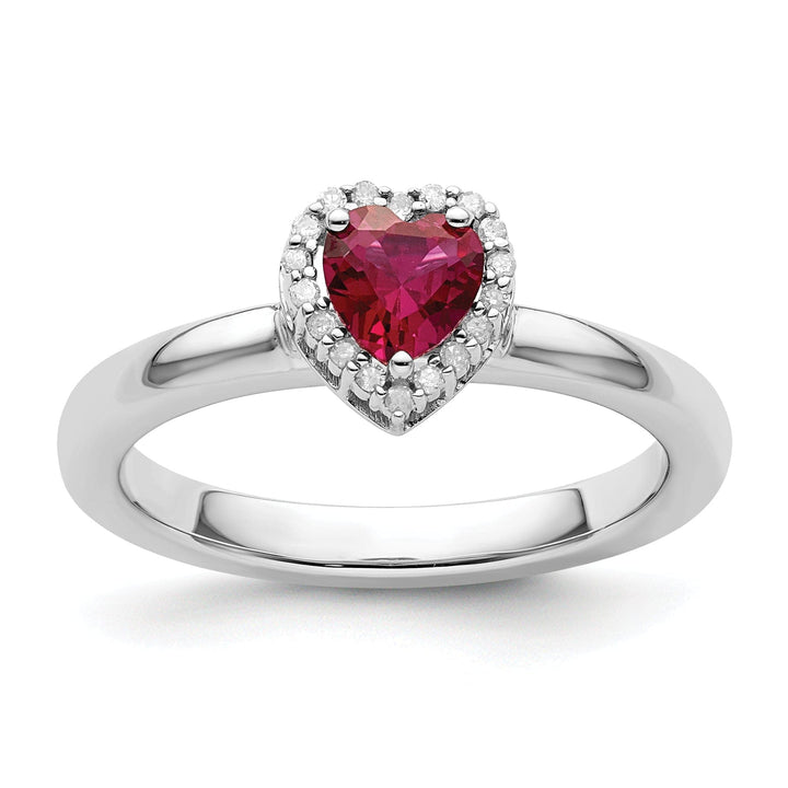 Stackable Expressions Ring Size 5 Sterling Silver Stackable Expressions Diamond Ring