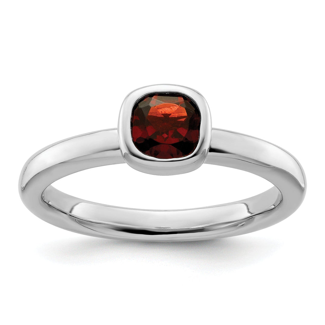 Stackable Expressions Ring Size 5 Sterling Silver Stackable Expressions Garnet Ring