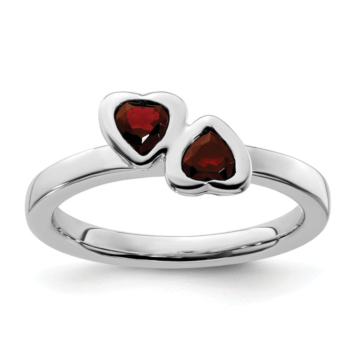 Stackable Expressions Ring Size 5 Sterling Silver Stackable Expressions Garnet Ring