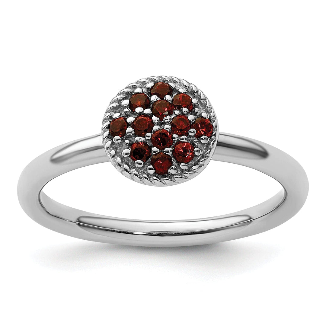 Stackable Expressions Ring Size 5 Sterling Silver Stackable Expressions Garnet Ring