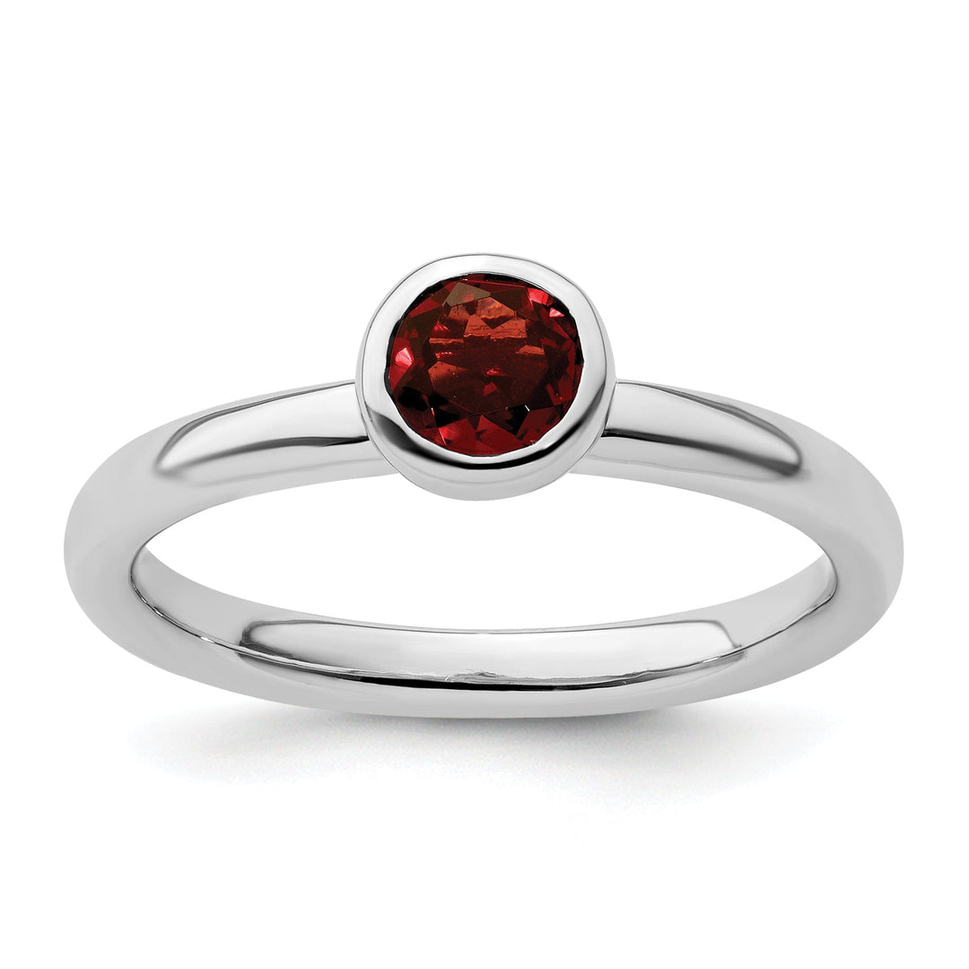 Stackable Expressions Ring Size 5 Sterling Silver Stackable Expressions Garnet Ring