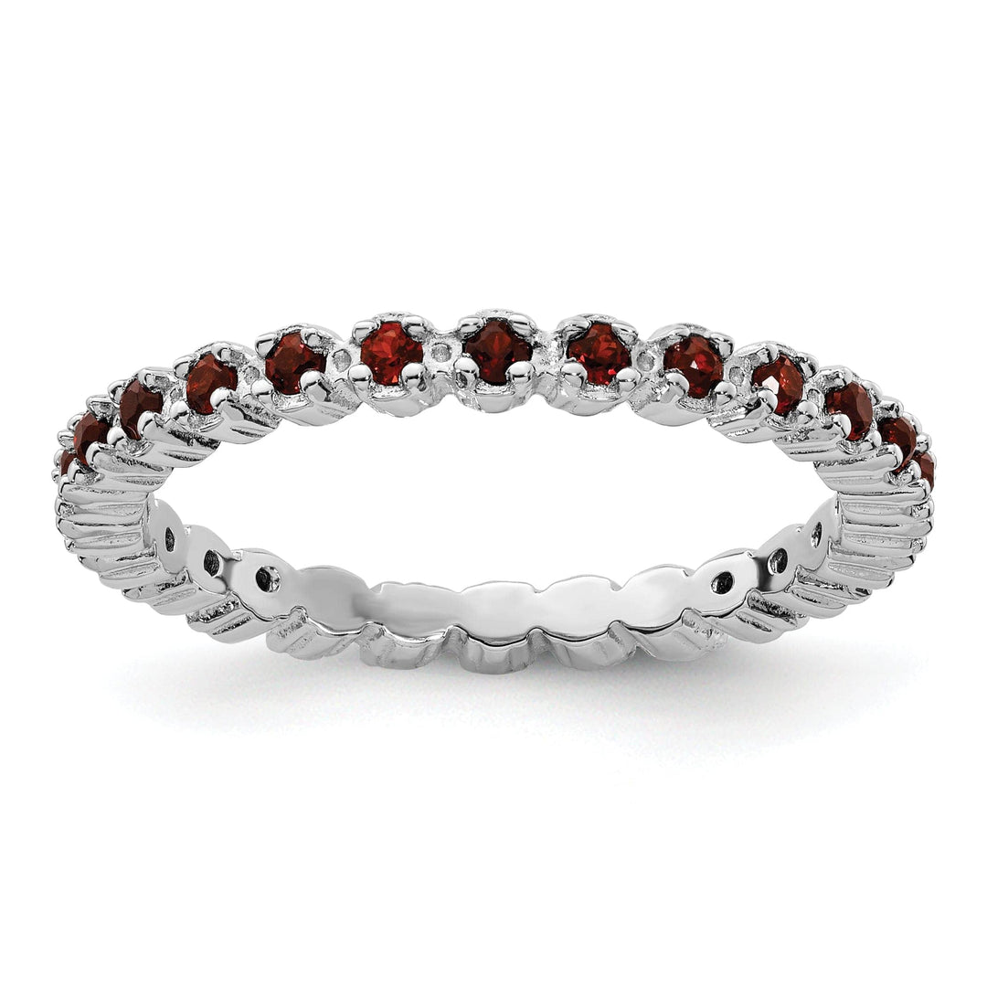 Stackable Expressions Ring Size 5 Sterling Silver Stackable Expressions Garnet Ring
