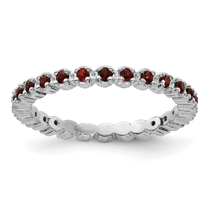 Stackable Expressions Ring Size 5 Sterling Silver Stackable Expressions Garnet Ring