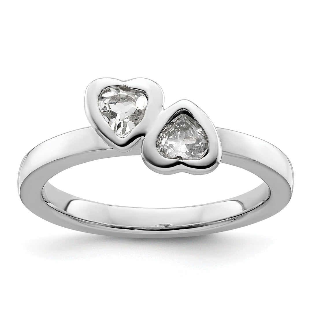 Stackable Expressions Ring Size 5 Sterling Silver Stackable Expressions Heart Ring