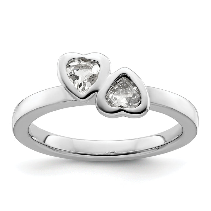 Stackable Expressions Ring Size 5 Sterling Silver Stackable Expressions Heart Ring