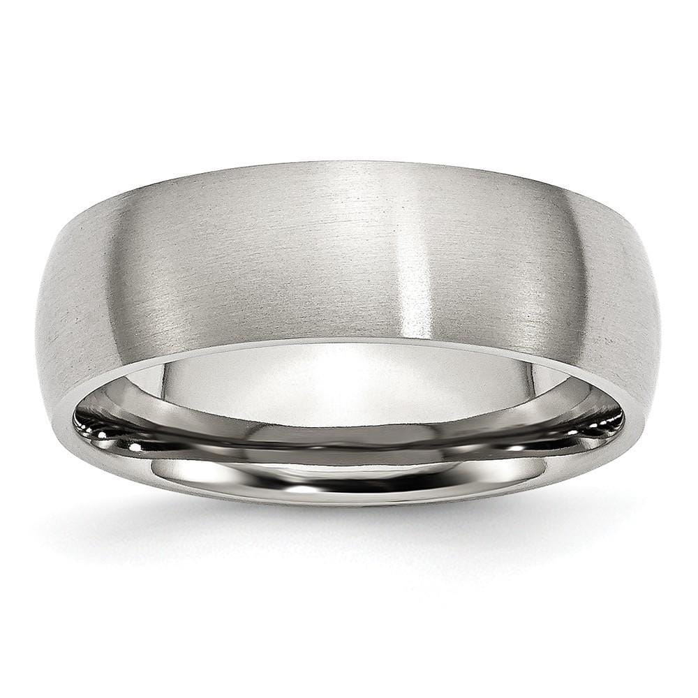 Bridal Ring Size 6 Stainless Steel Brushed Band