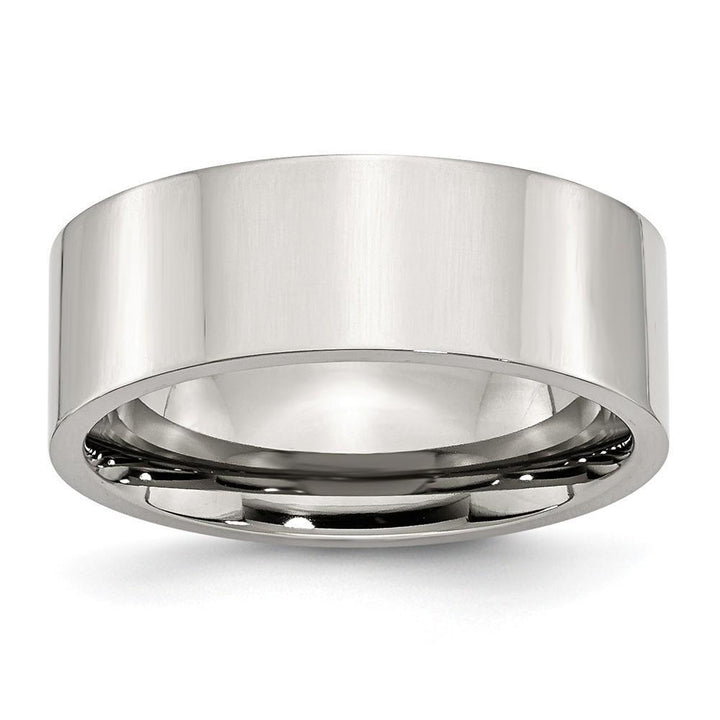 Bridal Ring Size 6 Stainless Steel Flat Polished Unisex 8MM Ring