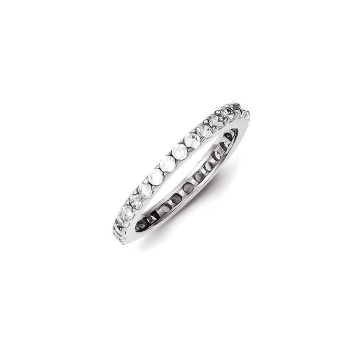Lovely Rita's Ring Size 6 Sterling Silver Cubic Zirconia Anniversary Ring