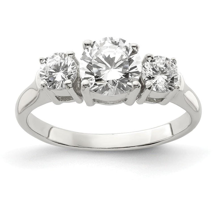 Lovely Rita's Ring Size 6 Sterling Silver Cubic Zirconia Band Rings