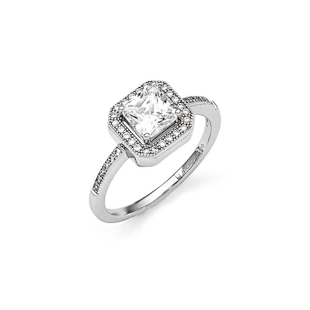 Lovely Rita's Ring Size 6 Sterling Silver Cubic Zirconia Fancy Ring