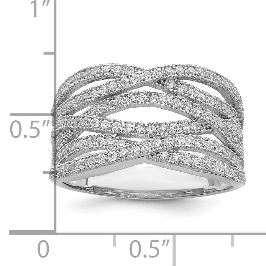 Lovely Rita's Ring Size 6 Sterling Silver Cubic Zirconia Ring