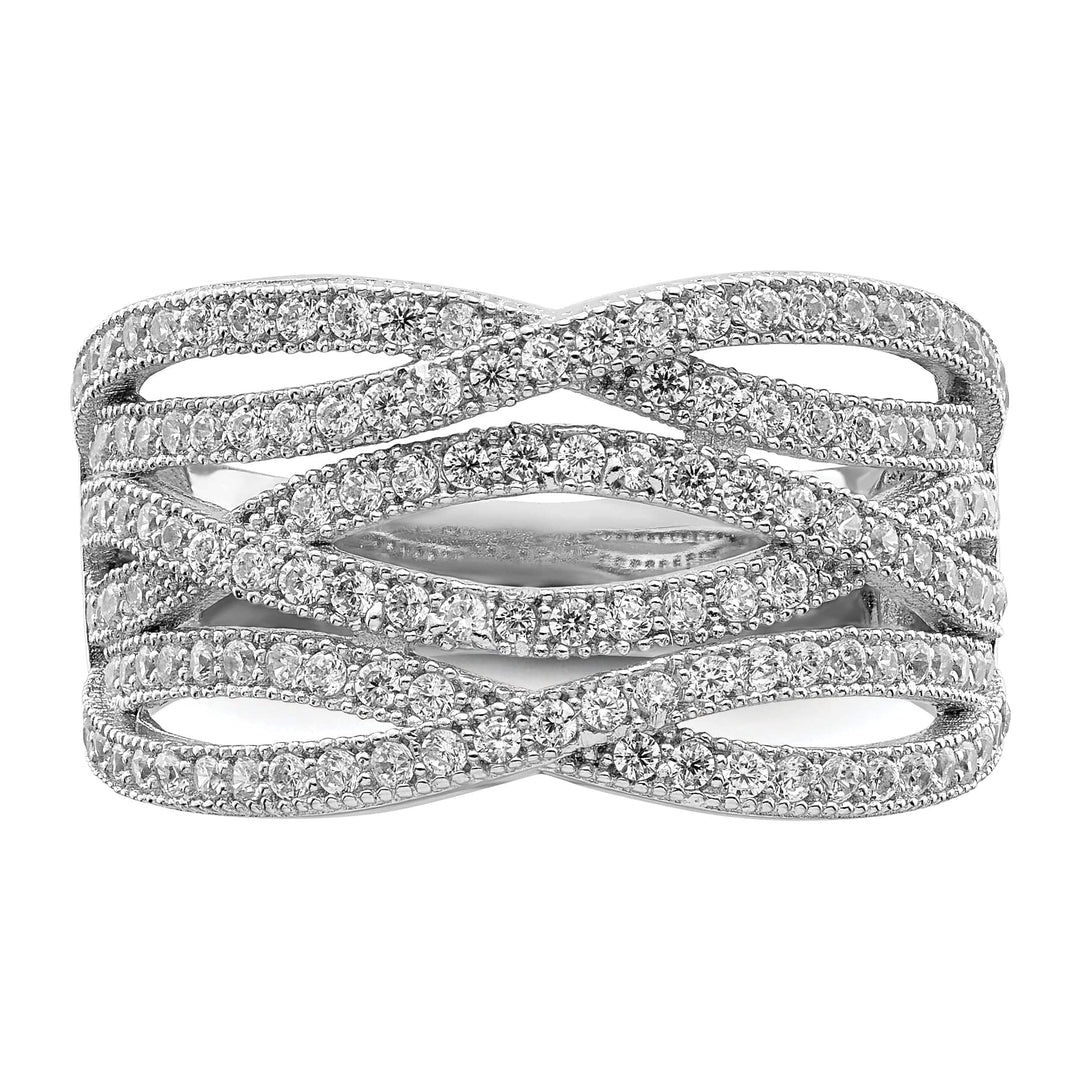 Lovely Rita's Ring Size 6 Sterling Silver Cubic Zirconia Ring