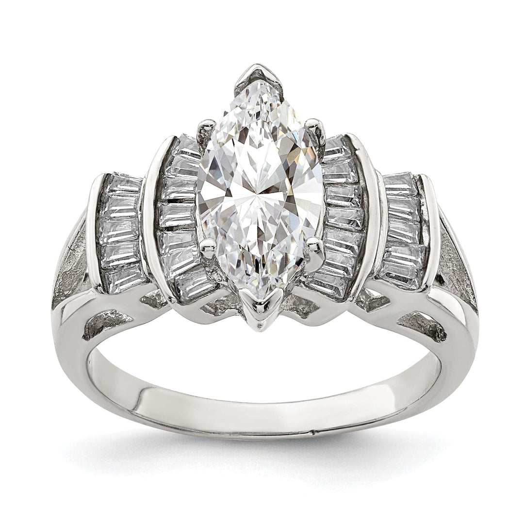 Lovely Rita's Ring Size 6 Sterling Silver Fancy Cubic Zirconia Ring