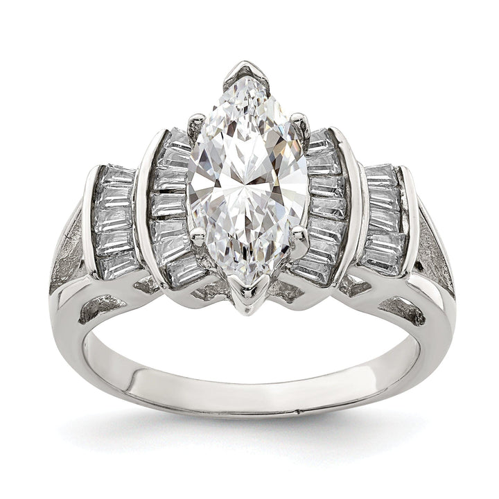 Lovely Rita's Ring Size 6 Sterling Silver Fancy Cubic Zirconia Ring